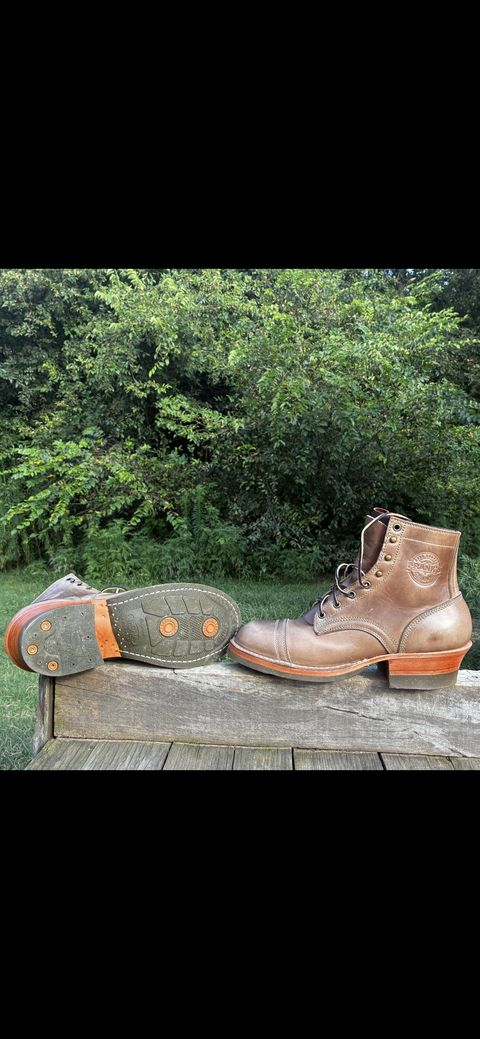Photo by Dannymize on July 11, 2026 of the Frank's Boots Mto in Horween Natural Chromexcel.