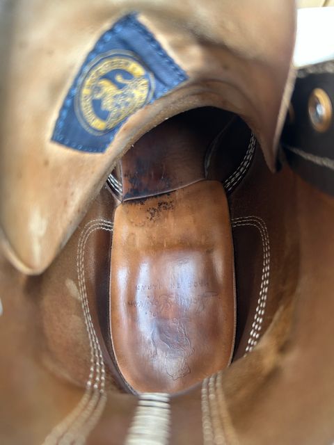 Photo by woolwonders on July 7, 2026 of the John Lofgren M-43 Service Shoes in Shinki Black Teacore Horsebutt.