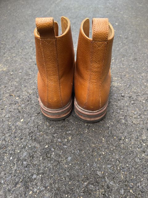 Photo by alexzh25 on September 9, 2025 of the Meermin Derby Boot in Du Puy Chestnut Country Calf.