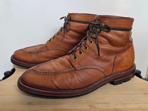 Photo by DownThunderdome on April 3, 2025 of the Grant Stone Ottawa Boot in Incas Natural Kangaroo.