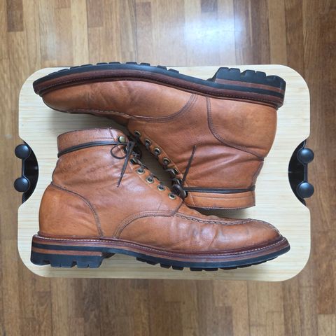 Photo by DownThunderdome on April 3, 2025 of the Grant Stone Ottawa Boot in Incas Natural Kangaroo.