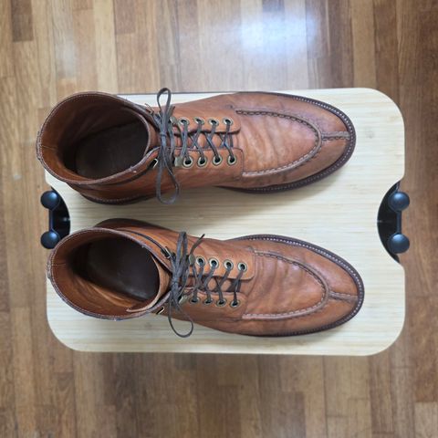 Photo by DownThunderdome on April 3, 2025 of the Grant Stone Ottawa Boot in Incas Natural Kangaroo.