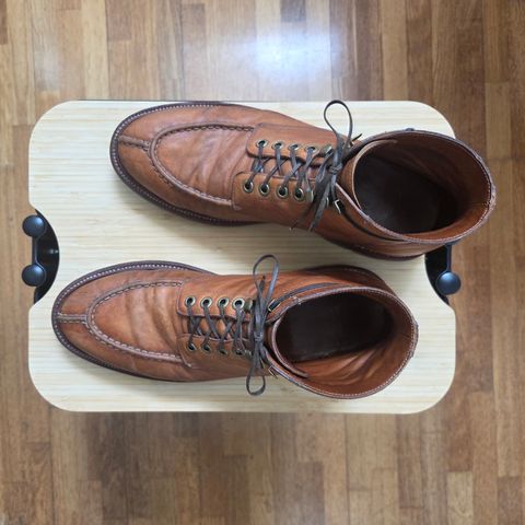 Photo by DownThunderdome on April 3, 2025 of the Grant Stone Ottawa Boot in Incas Natural Kangaroo.
