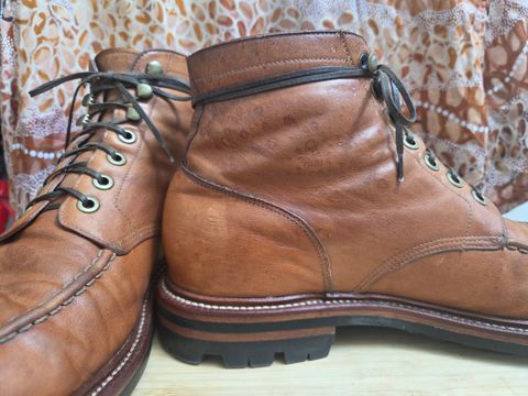 Photo by DownThunderdome on April 3, 2025 of the Grant Stone Ottawa Boot in Incas Natural Kangaroo.