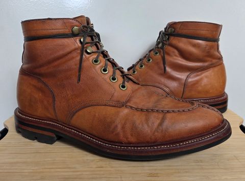 Photo by DownThunderdome on April 3, 2025 of the Grant Stone Ottawa Boot in Incas Natural Kangaroo.
