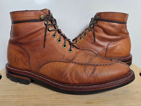 Photo by DownThunderdome on April 3, 2025 of the Grant Stone Ottawa Boot in Incas Natural Kangaroo.