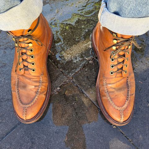 Photo by DownThunderdome on April 1, 2025 of the Grant Stone Ottawa Boot in Incas Natural Kangaroo.