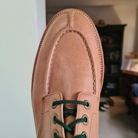 Photo by DownThunderdome on April 1, 2025 of the Grant Stone Ottawa Boot in Incas Natural Kangaroo.