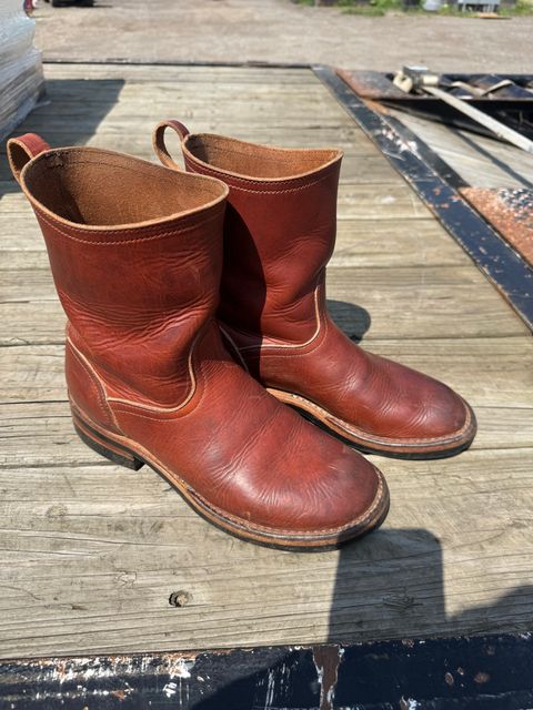 Photo by gstein.250 on July 20, 2026 of the Nicks Wellington in Horween English Tan Dublin.