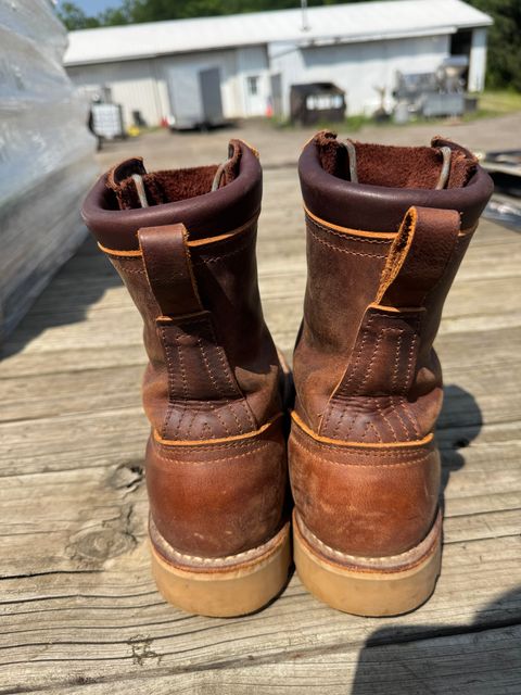 Photo by gstein.250 on July 20, 2026 of the Nicks Flexworkpro in Horween Orange Predator.