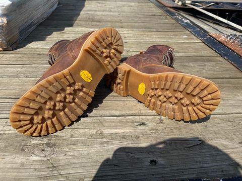 Photo by gstein.250 on July 20, 2026 of the Nicks Flexworkpro in Horween Orange Predator.