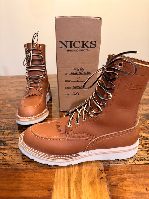 Photo by CurtQuick on July 10, 2026 of the Nicks Moc Toe in Seidel 1964 Tan.