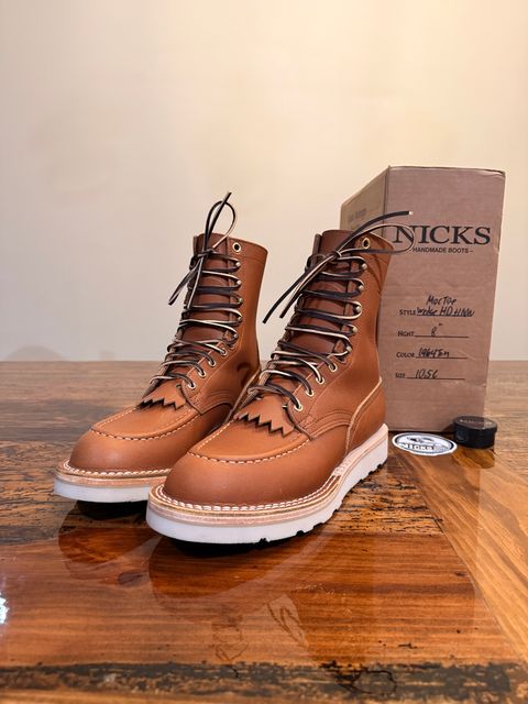 Photo by CurtQuick on July 10, 2026 of the Nicks Moc Toe in Seidel 1964 Tan.