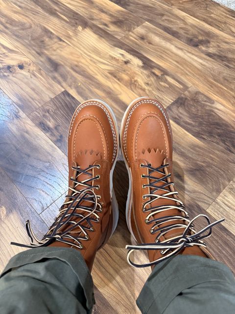 Photo by CurtQuick on July 10, 2026 of the Nicks Moc Toe in Seidel 1964 Tan.