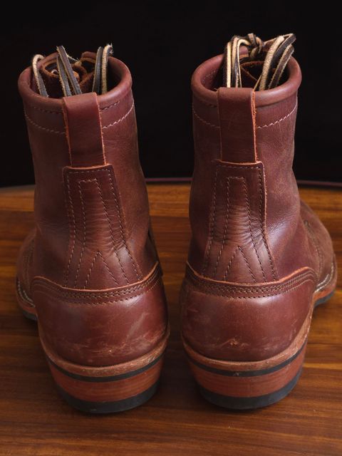 Photo by katzpowa on December 3, 2025 of the Nicks MTO in Horween Roanoke Timber.