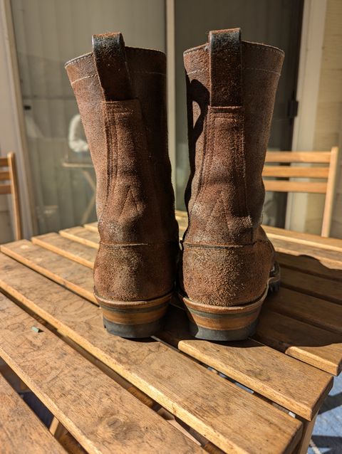 Photo by DrRyukin on November 8, 2024 of the White's Smokejumper in Seidel Brown Roughout.