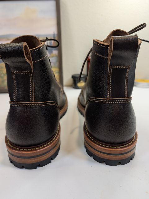 Photo by Johnnyknocks on May 30, 2026 of the Truman Moc Toe in Horween Java Waxed Flesh.