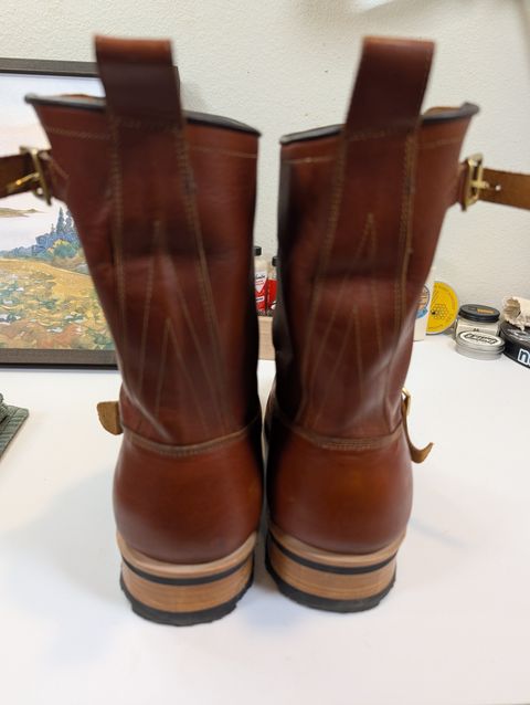 Photo by Johnnyknocks on July 8, 2026 of the Craft & Glory Engineer Boots 2.0 in Saddle Tan.