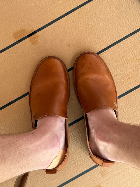Photo by sweatpantszach on June 3, 2025 of the Astorflex Patnoflex in Tan Smooth.