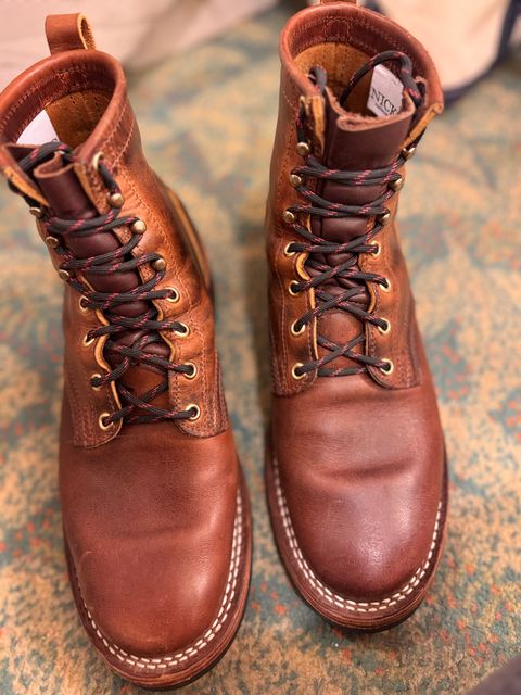Photo by sjs426 on July 2, 2026 of the Nicks Falcon in Horween Orange Predator.