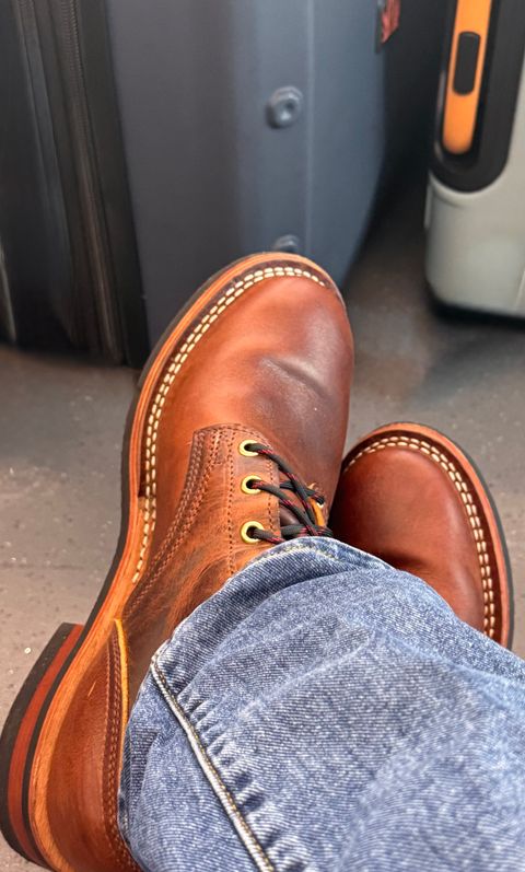 Photo by sjs426 on June 27, 2026 of the Nicks Falcon in Horween Orange Predator.