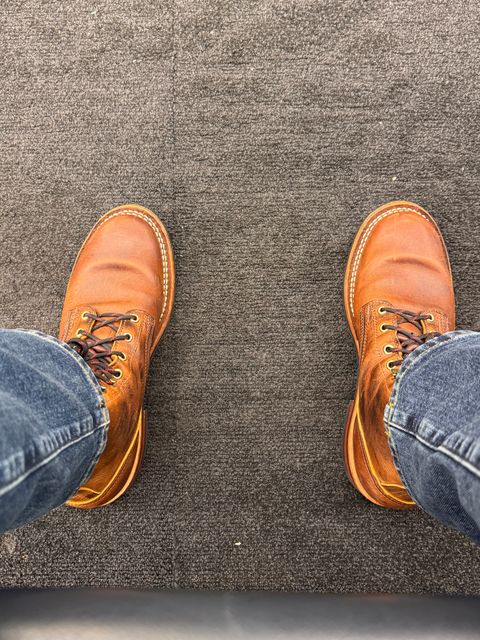 Photo by sjs426 on July 11, 2026 of the Nicks Falcon in Horween Orange Predator.