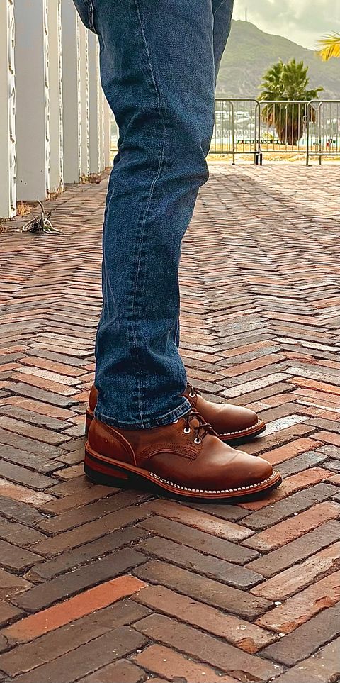 Photo by sjs426 on July 6, 2026 of the Nicks Falcon in Horween Orange Predator.