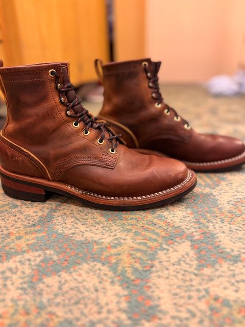 Photo by sjs426 on July 2, 2026 of the Nicks Falcon in Horween Orange Predator.