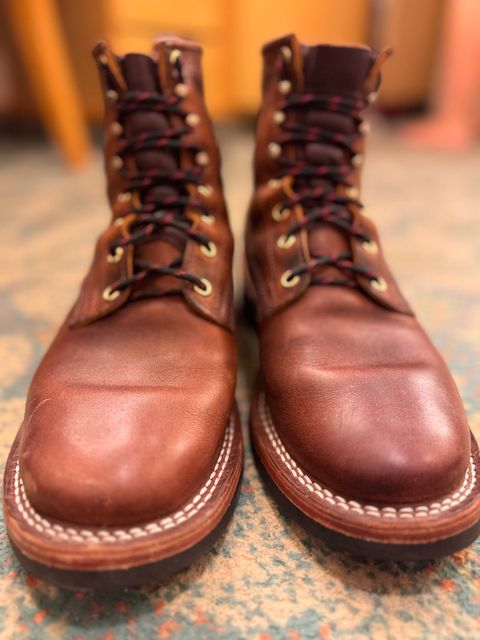 Photo by sjs426 on July 2, 2026 of the Nicks Falcon in Horween Orange Predator.