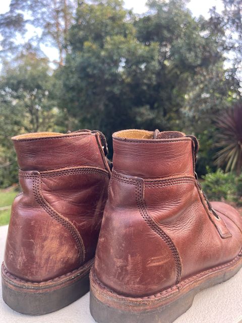 Photo by aman5100XX on September 29, 2024 of the Jim Green Numzaan in Hazelnut Veg Retan.
