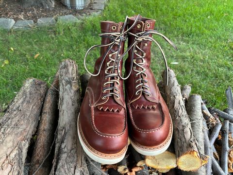 Photo by BootyBootyBooty on October 1, 2024 of the White's Perry 8" Select in Seidel British Tan Double Shot.