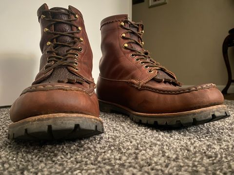 【希少•エルク】Russell Moccasin Co. Brown ELK 希少•エルク】Russell Moccasin Co. Brown ELK 希少•エルク】Russell