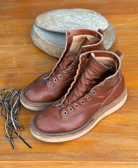 Photo by willygil on July 18, 2026 of the White's C350 Cutter in Horween English Tan Essex.