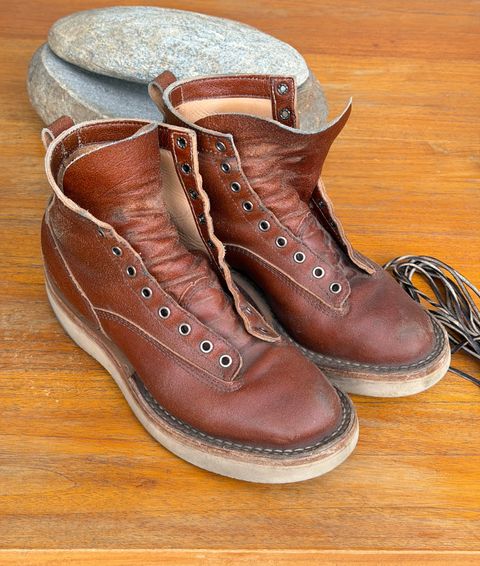 Photo by willygil on July 18, 2026 of the White's C350 Cutter in Horween English Tan Essex.
