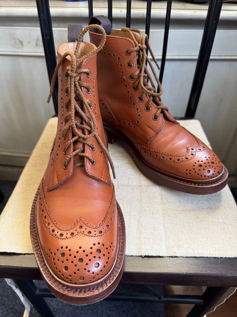 Tricker's Stow Country Boot in C-Shade Tan | Photo by stinkypatina