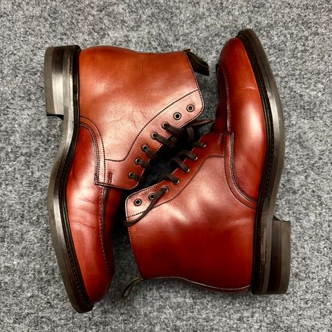 Photo by stinkypatina on September 1, 2025 of the Loake Gisbourne in Seared Mahogany Calf.