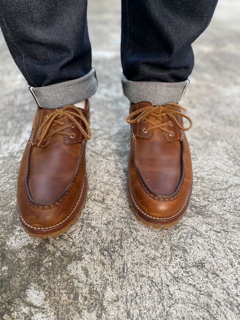 Photo by thedrunkdunker on January 11, 2025 of the Rhodes Tahoe Boat Shoe in Unknown Leather.