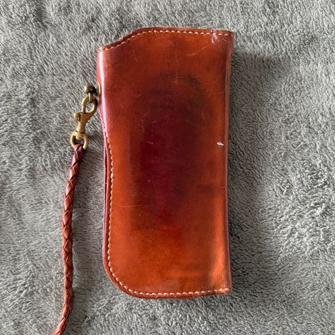 Photo by billynotreally on May 29, 2026 of the Eternal Leather Goods Biker Long Wallet in Unknown Natural Veg Tan.