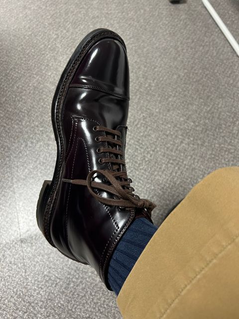 Photo by Patrick_Kwon on October 29, 2025 of the Alden Parajumper Boots in Horween Color 8 Shell Cordovan.