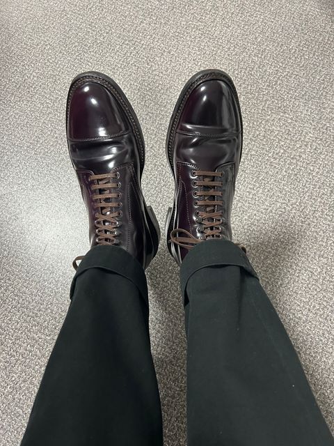 Photo by Patrick_Kwon on November 9, 2025 of the Alden Parajumper Boots in Horween Color 8 Shell Cordovan.