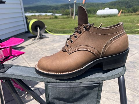 Photo by dieseldoc25 on July 2, 2026 of the Nicks Manito in Horween Spokane steel.