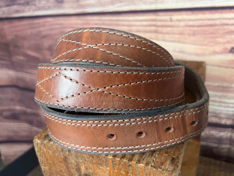 Photo by dieseldoc25 on January 2, 2026 of the Nicks Appaloosa Gunslinger in Wickett & Craig Natural Double Stuffed.