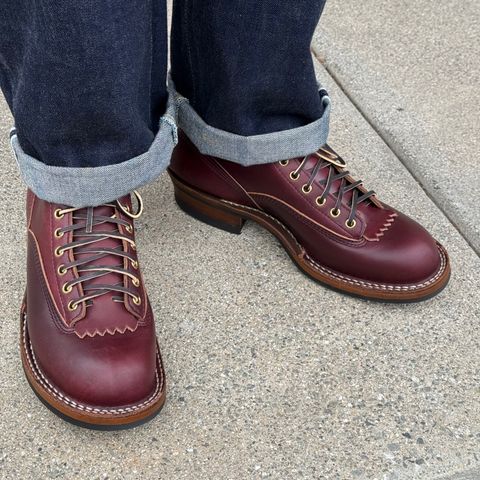 Photo by drmiles on September 12, 2025 of the White's C350 Cutter in Horween Color 8 Chromexcel.
