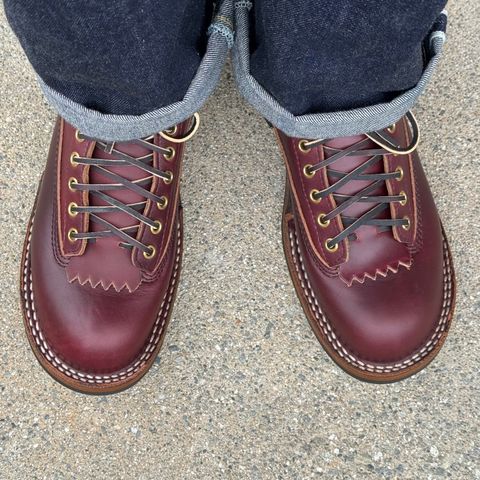 Photo by drmiles on September 12, 2025 of the White's C350 Cutter in Horween Color 8 Chromexcel.