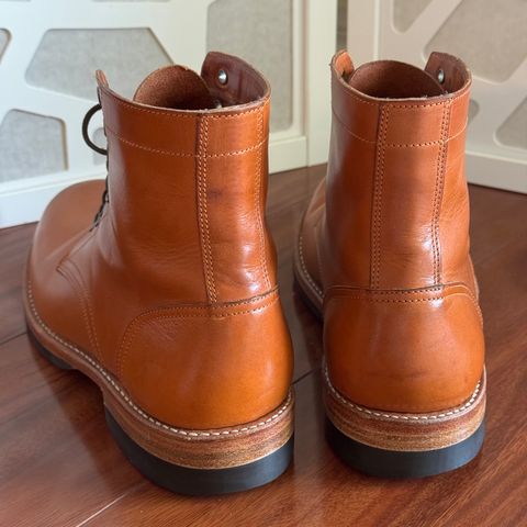Photo by drmiles on May 11, 2025 of the Oak Street Bootmakers Trench Boot in Badalassi Carlo Olmo Minerva Liscio.