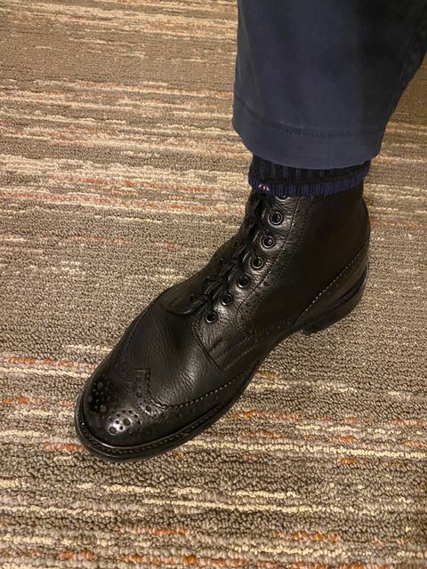 Photo by Colonel_Gringo on June 6, 2026 of the Tricker's Stow Country Boot in Black Muflone.