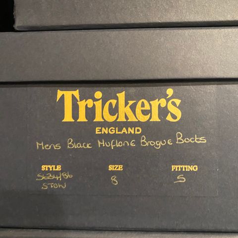 Photo by Colonel_Gringo on July 5, 2026 of the Tricker's Stow Country Boot in Black Muflone.