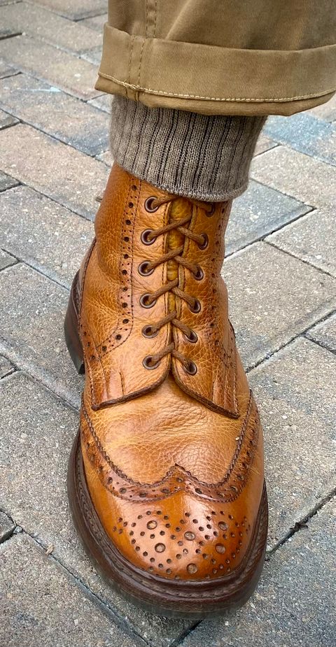 Photo by Colonel_Gringo on July 12, 2026 of the Tricker's Stow Country Boot in Acorn Muflone.