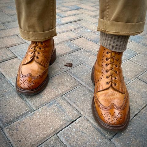 Photo by Colonel_Gringo on July 12, 2026 of the Tricker's Stow Country Boot in Acorn Muflone.