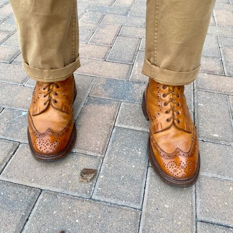 Photo by Colonel_Gringo on July 12, 2026 of the Tricker's Stow Country Boot in Acorn Muflone.